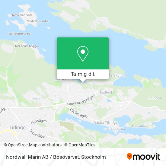 Nordwall Marin AB / Bosövarvet karta