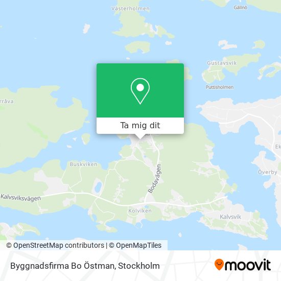 Byggnadsfirma Bo Östman karta