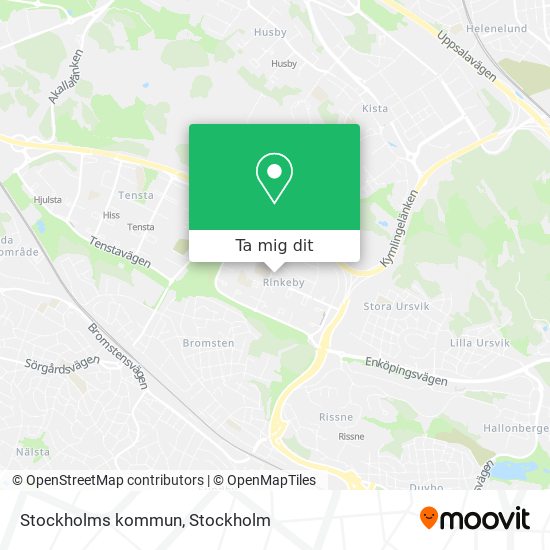 Stockholms kommun karta