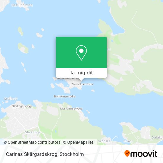 Carinas Skärgårdskrog karta
