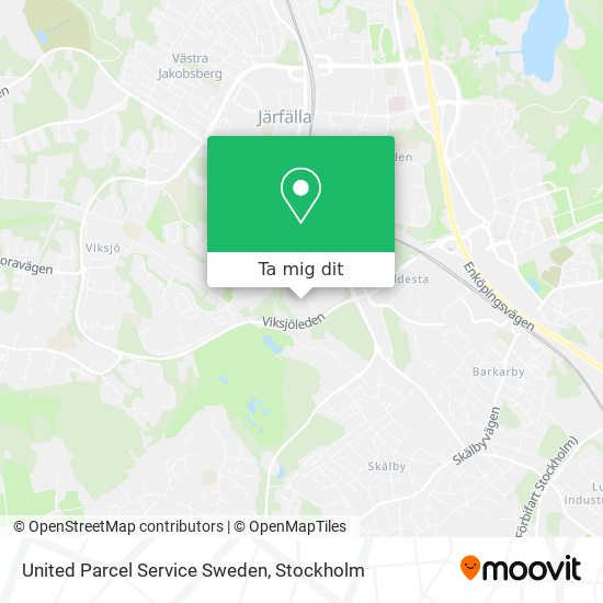 United Parcel Service Sweden karta