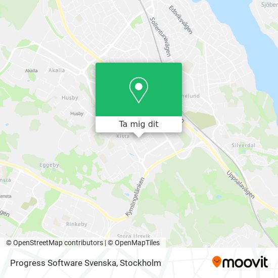 Progress Software Svenska karta