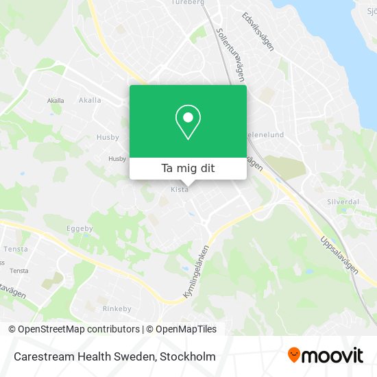 Carestream Health Sweden karta