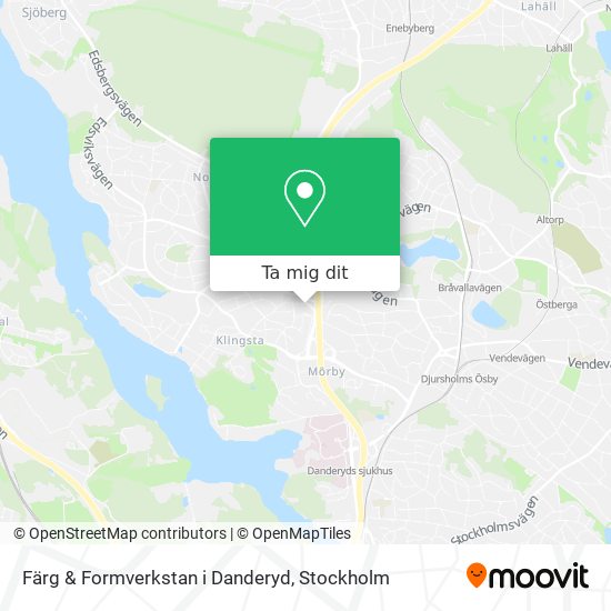 Färg & Formverkstan i Danderyd karta