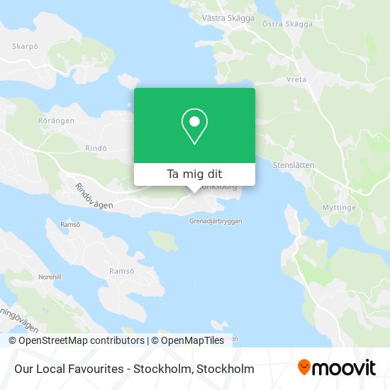 Our Local Favourites - Stockholm karta