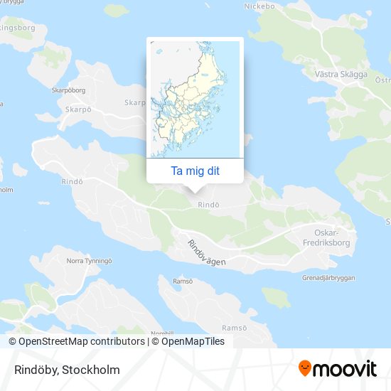 Rindöby karta