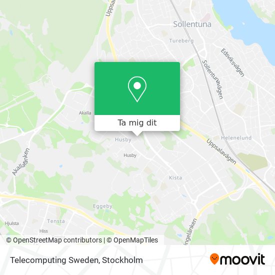 Telecomputing Sweden karta