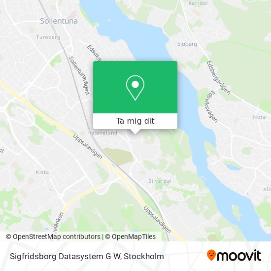 Sigfridsborg Datasystem G W karta