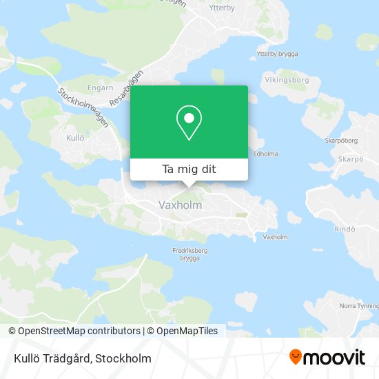 Kullö Trädgård karta