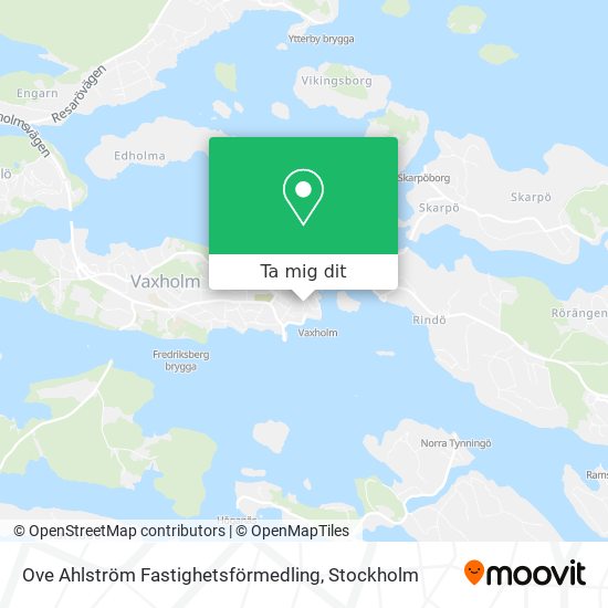 Ove Ahlström Fastighetsförmedling karta
