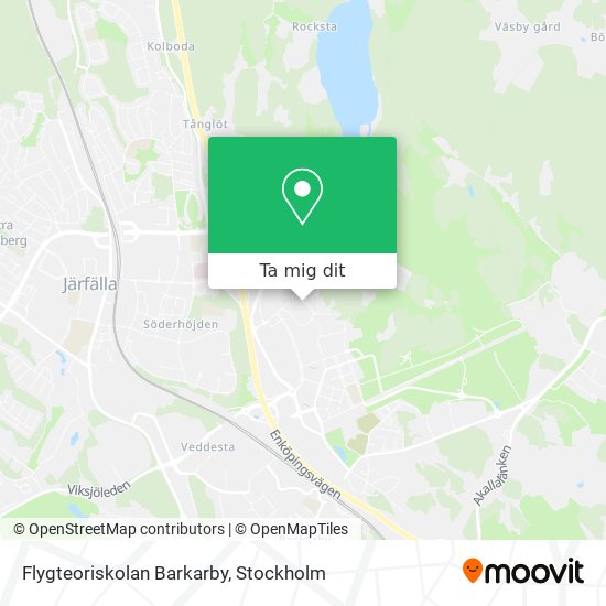 Flygteoriskolan Barkarby karta