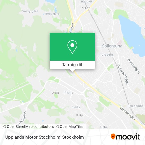 Upplands Motor Stockholm karta
