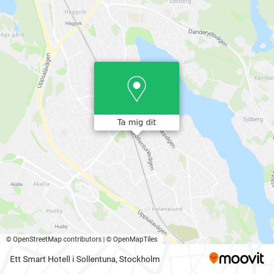 Ett Smart Hotell i Sollentuna karta