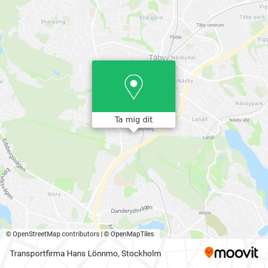 Transportfirma Hans Lönnmo karta