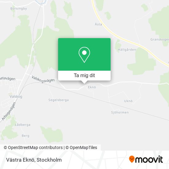 Västra Eknö karta