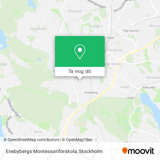 Enebybergs Montessoriförskola karta