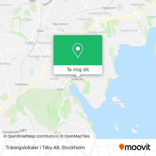 Träningslokaler i Täby AB karta