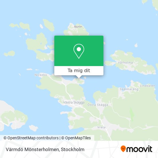 Värmdö Mönsterholmen karta