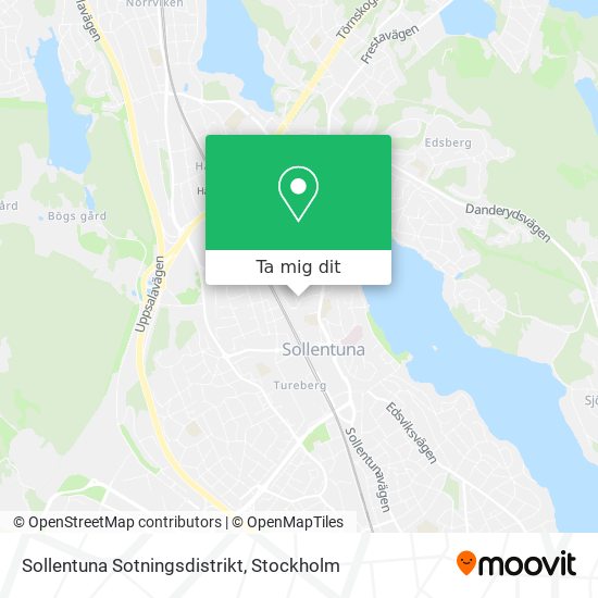 Sollentuna Sotningsdistrikt karta