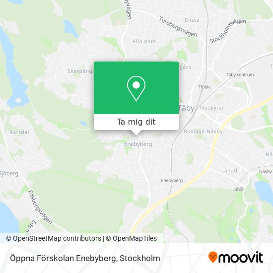 Öppna Förskolan Enebyberg karta
