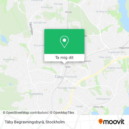 Täby Begravningsbyrå karta