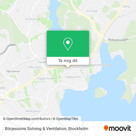 Börjessons Sotning & Ventilation karta