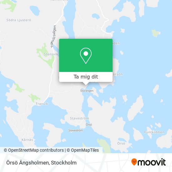 Örsö Ängsholmen karta