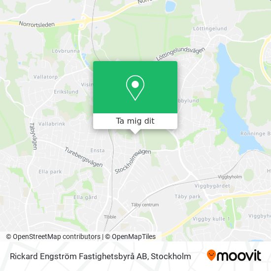 Rickard Engström Fastighetsbyrå AB karta
