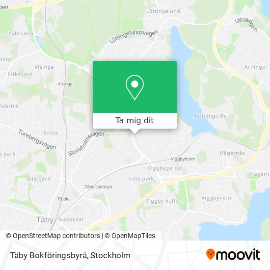 Täby Bokföringsbyrå karta