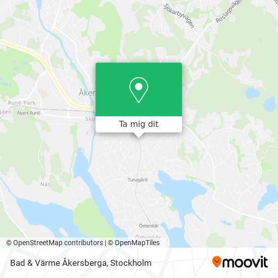 Bad & Värme Åkersberga karta
