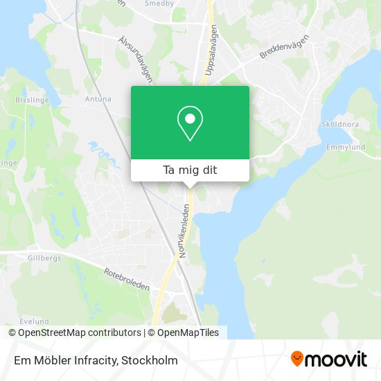 Em Möbler Infracity karta