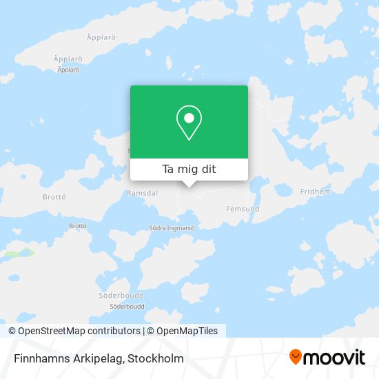 Finnhamns Arkipelag karta