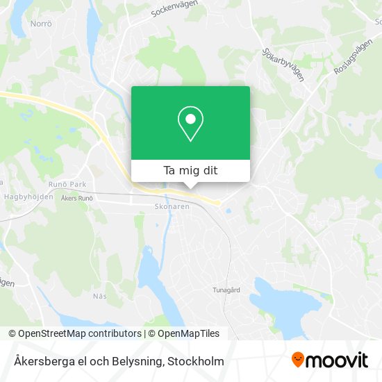 Åkersberga el och Belysning karta