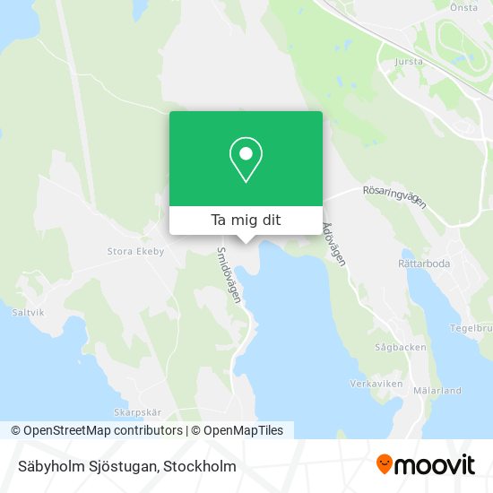 Säbyholm Sjöstugan karta