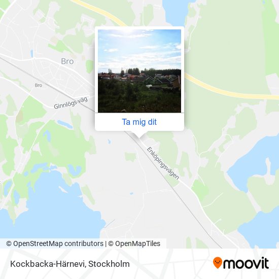 Kockbacka-Härnevi karta