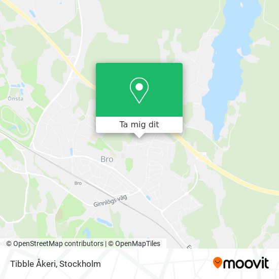 Tibble Åkeri karta