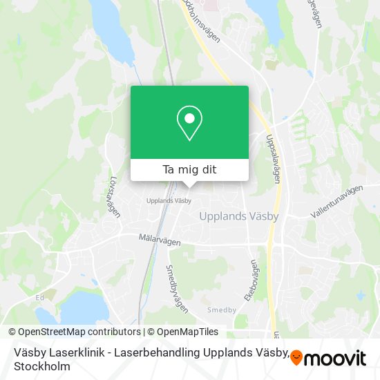 Väsby Laserklinik - Laserbehandling Upplands Väsby karta