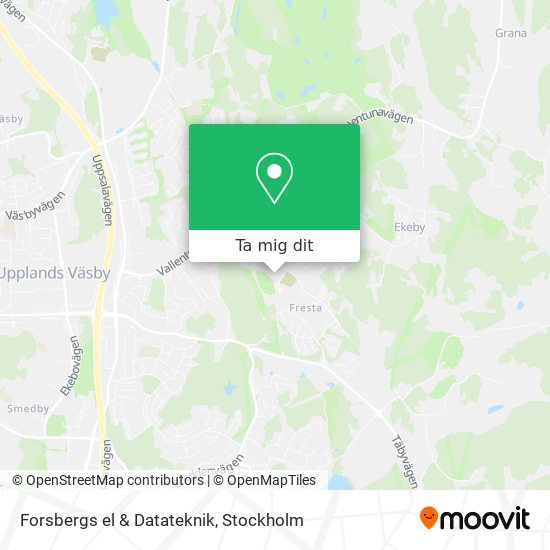 Forsbergs el & Datateknik karta