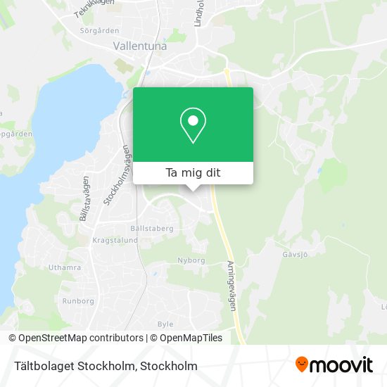 Tältbolaget Stockholm karta