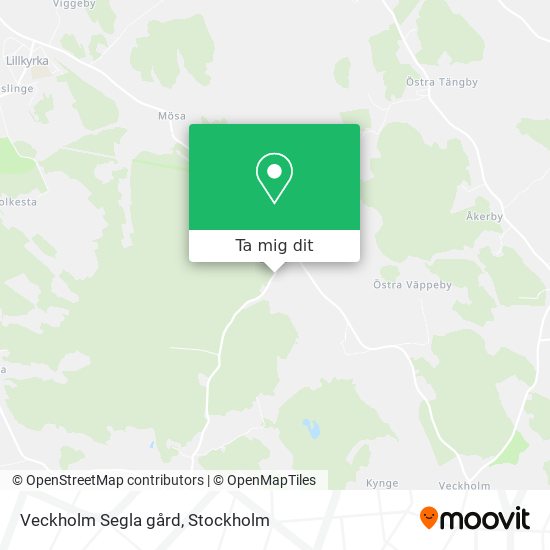 Veckholm Segla gård karta