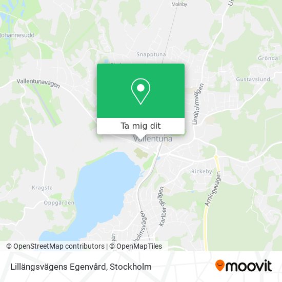 Lillängsvägens Egenvård karta