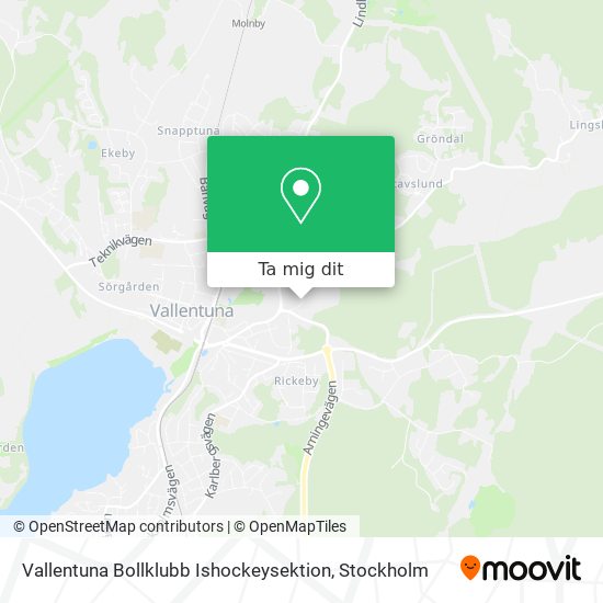 Vallentuna Bollklubb Ishockeysektion karta