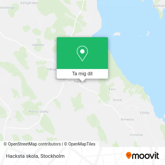 Hacksta skola karta