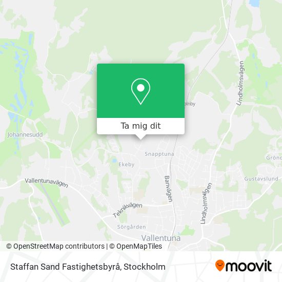 Staffan Sand Fastighetsbyrå karta