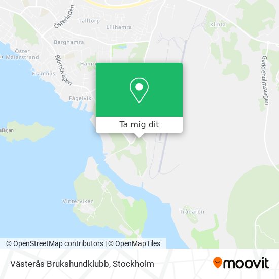 Västerås Brukshundklubb karta