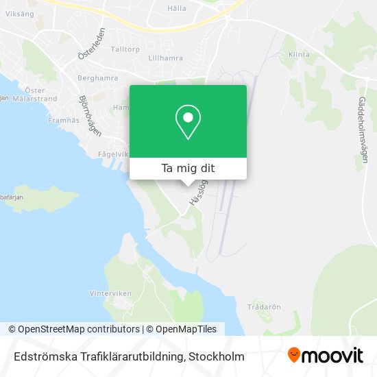 Edströmska Trafiklärarutbildning karta