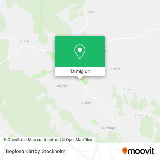 Boglösa Kärrby karta