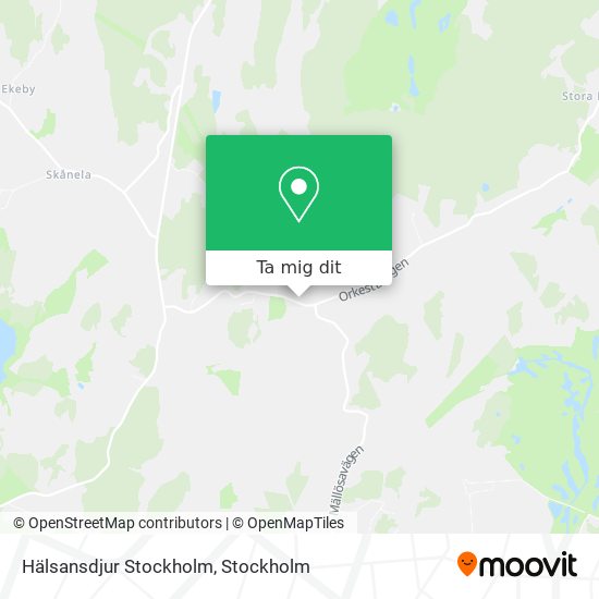 Hälsansdjur Stockholm karta