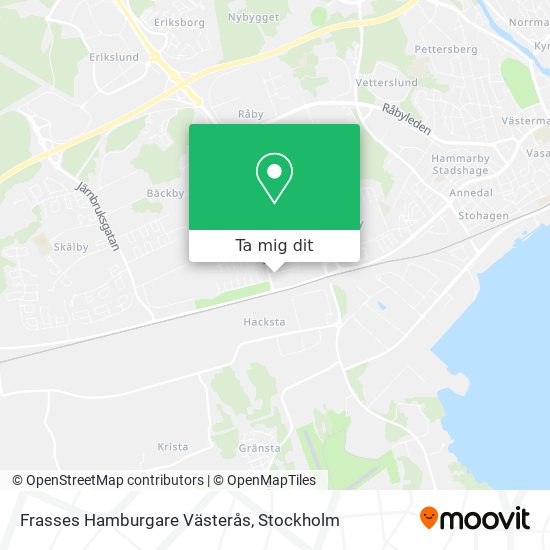 Frasses Hamburgare Västerås karta