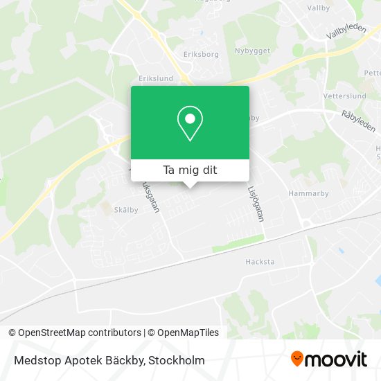 Medstop Apotek Bäckby karta